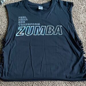 Zumba Fitness Black Muscle Tee
